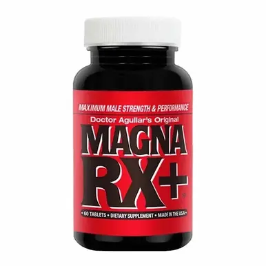 MagnaRX Plus male enhancement bottle - advanced natural dual-phase performance supplement